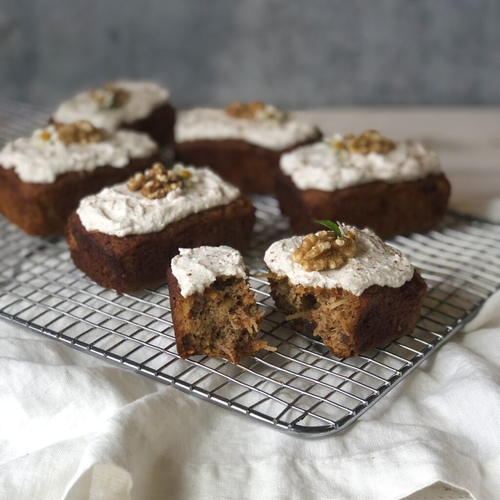 Gluten Free Carrot And Walnut Cakes Bodhi Organic Tea